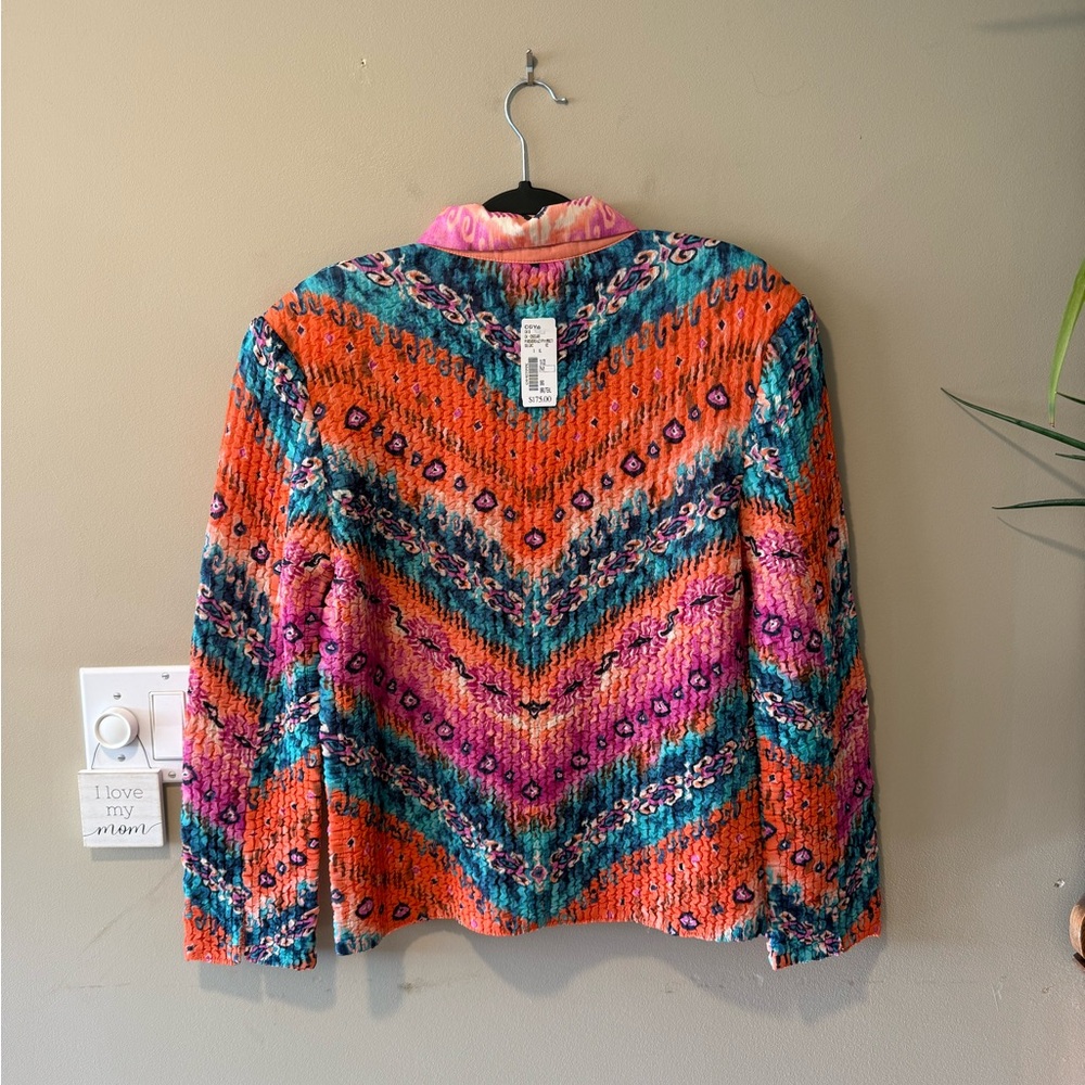 NWT City Girl - Nancy Bolen Vibrant Multicolour Reversible Jacket - Picture 10 of 14
